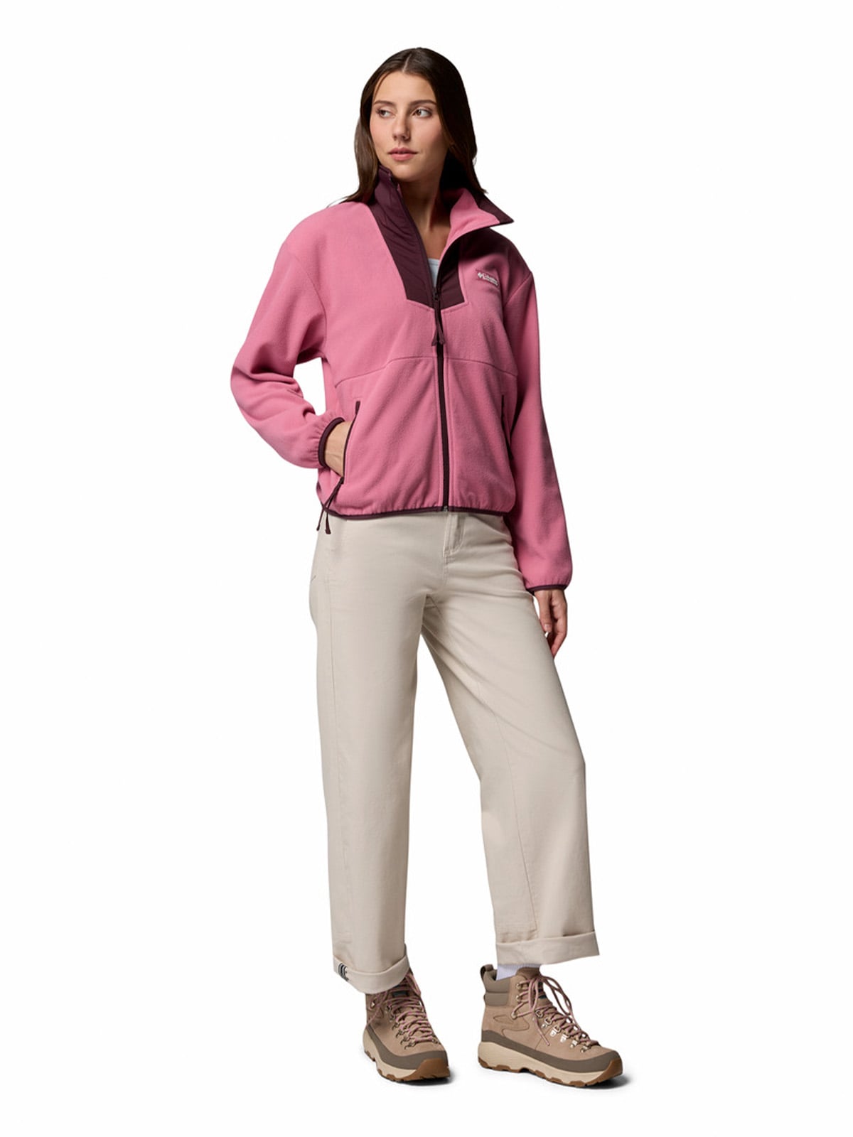 POLAR MUJER SEQUOIA GROVE FULL ZIP ROSADO COLUMBIA - 7