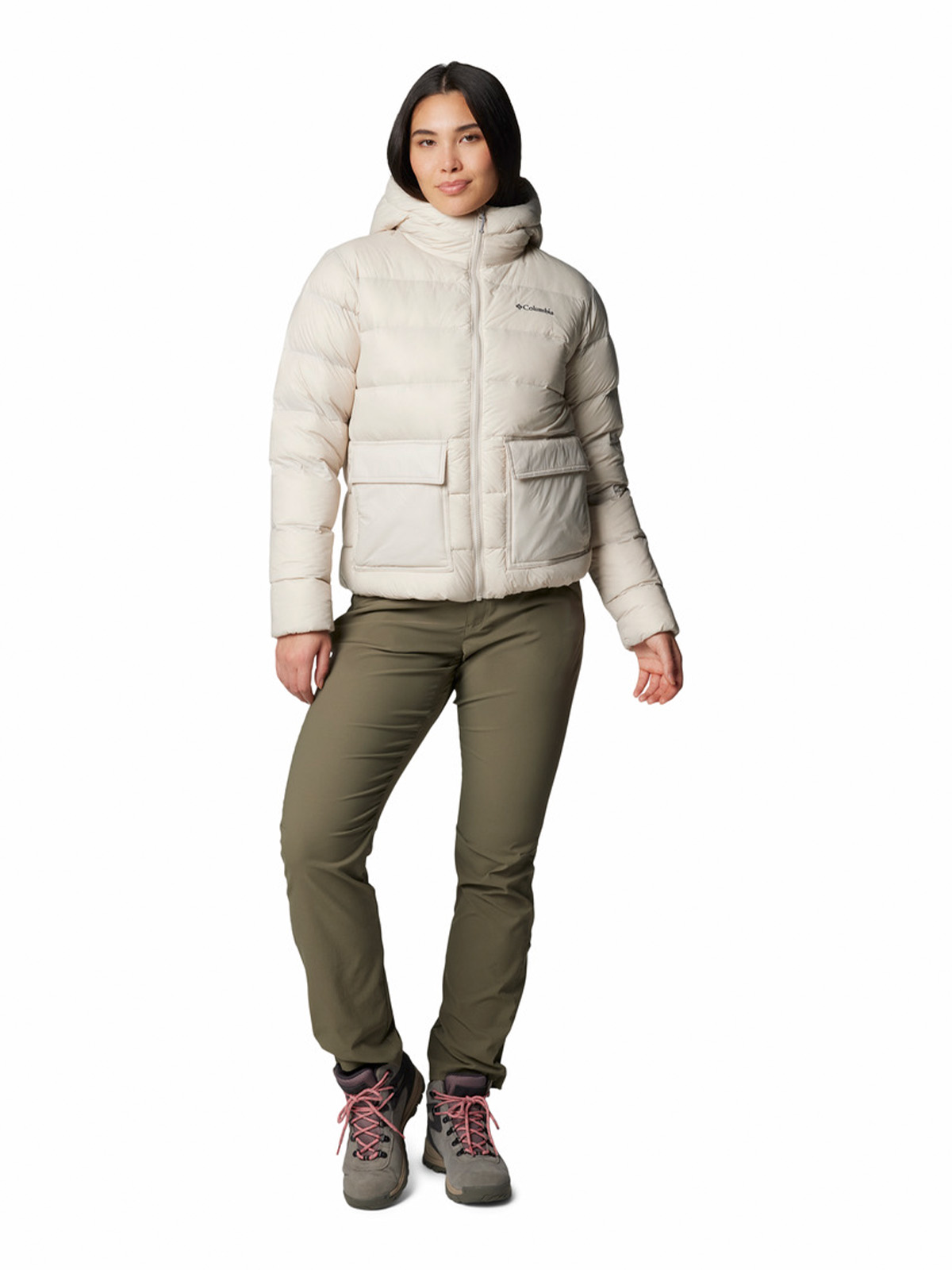 PARKA MUJER HARMONY FALLS HOODED BEIGE COLUMBIA - 2