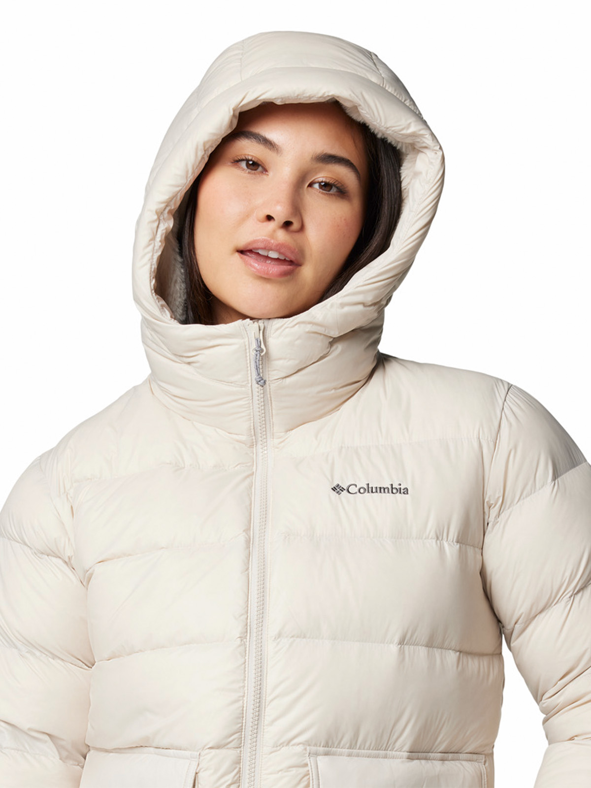 PARKA MUJER HARMONY FALLS HOODED BEIGE COLUMBIA - 5