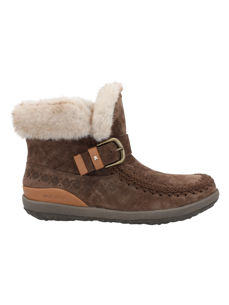 BOTIN CUERO PEPA CAFE  MUJER ROCKFORD - 1