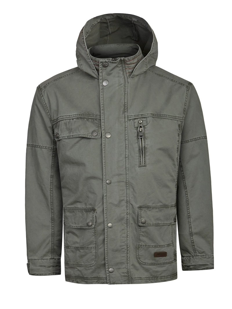 CHAQUETA ALGODON HOMBRE MADERO GRIS ROCKFORD - 1