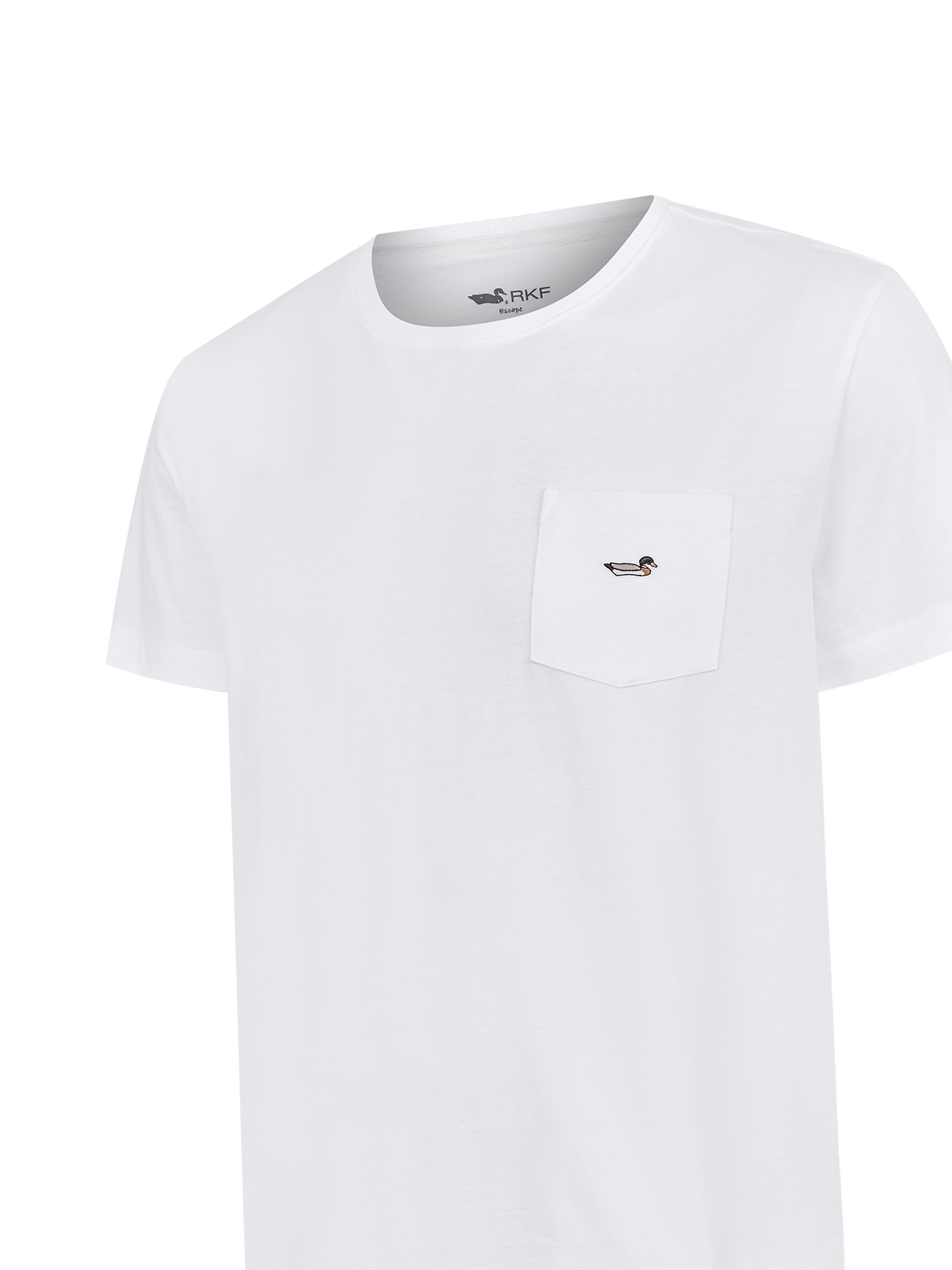 POLERA ALGODON ORGANICO HOMBRE DRAKE AZUL ROCKFORD - 4