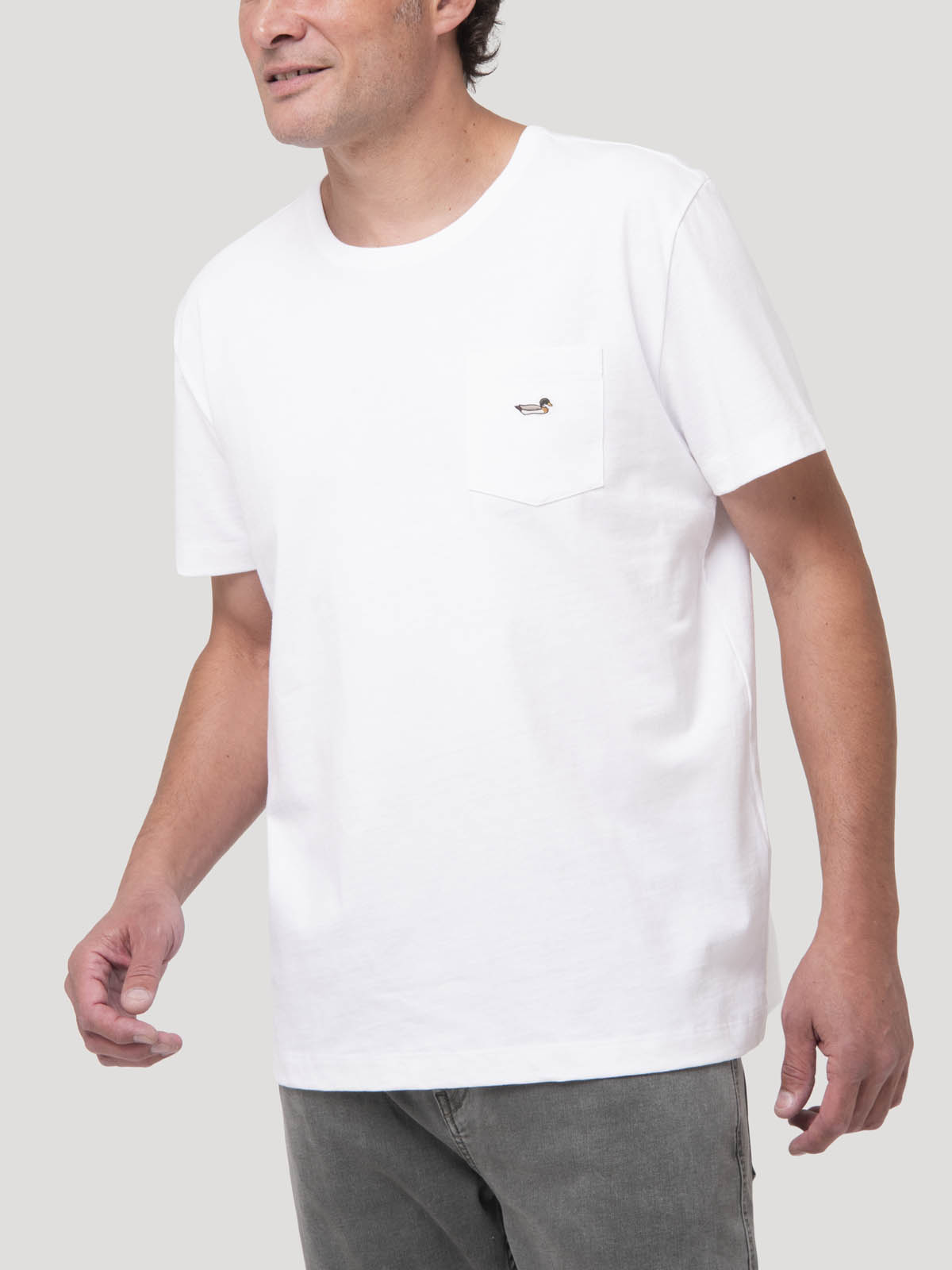 POLERA ALGODON ORGANICO HOMBRE DRAKE AZUL ROCKFORD - 6