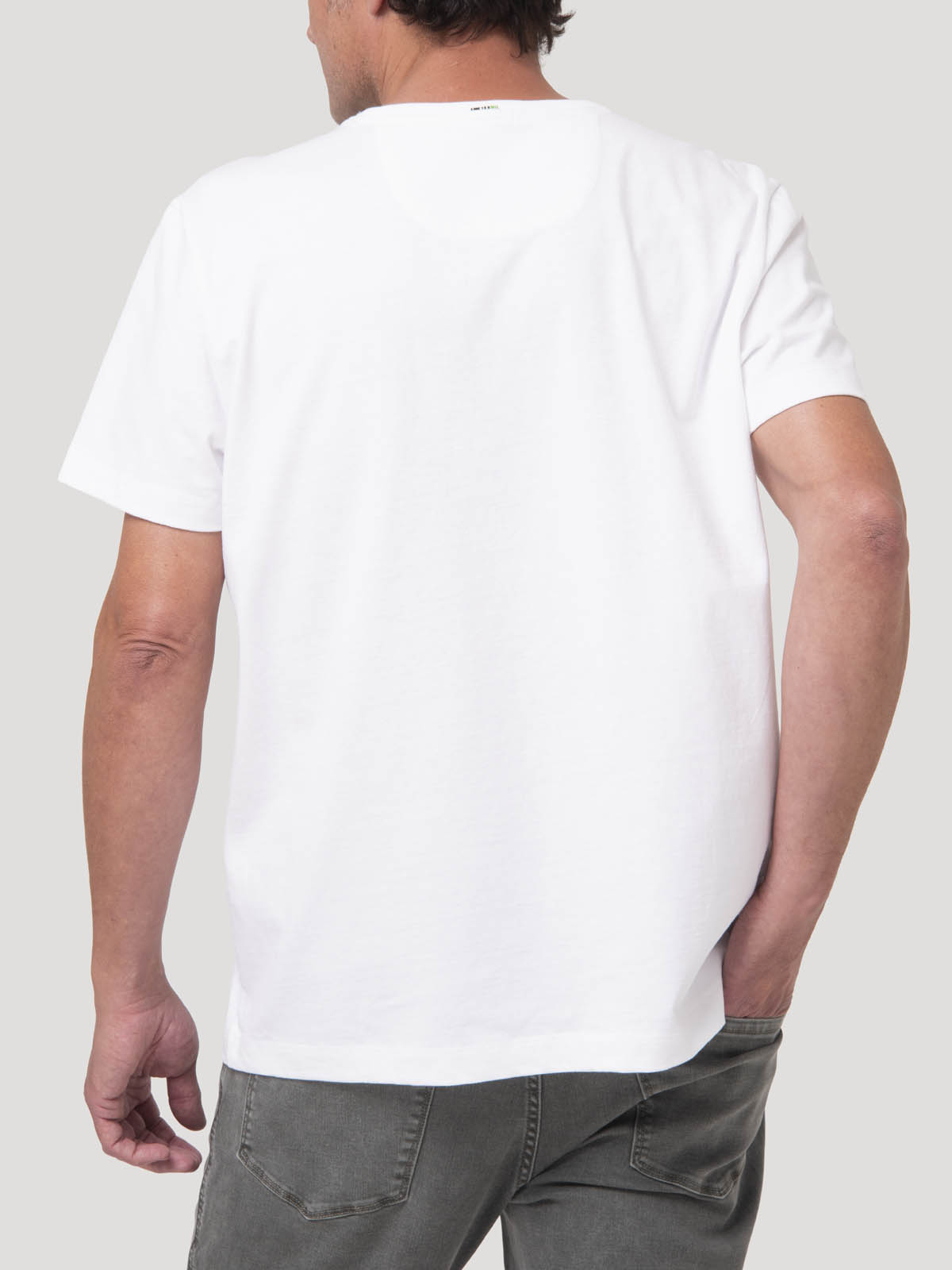 POLERA ALGODON ORGANICO HOMBRE DRAKE AZUL ROCKFORD - 7