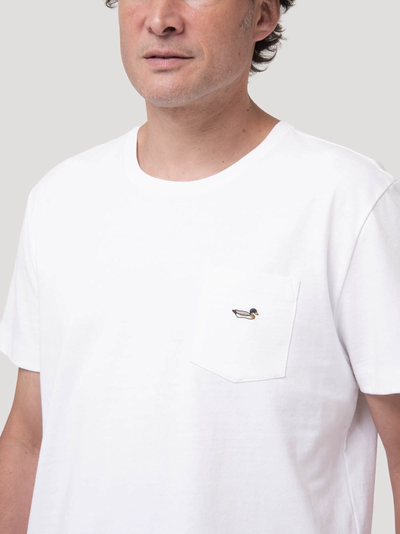 POLERA ALGODON ORGANICO HOMBRE DRAKE AZUL ROCKFORD - 8