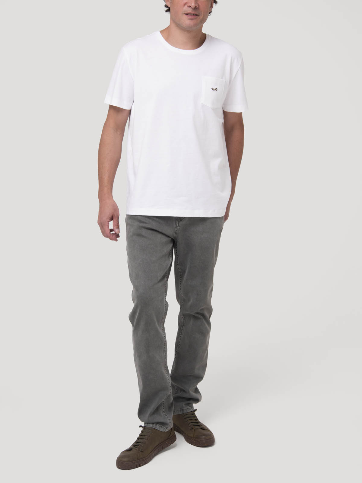 POLERA ALGODON ORGANICO HOMBRE DRAKE AZUL ROCKFORD - 9