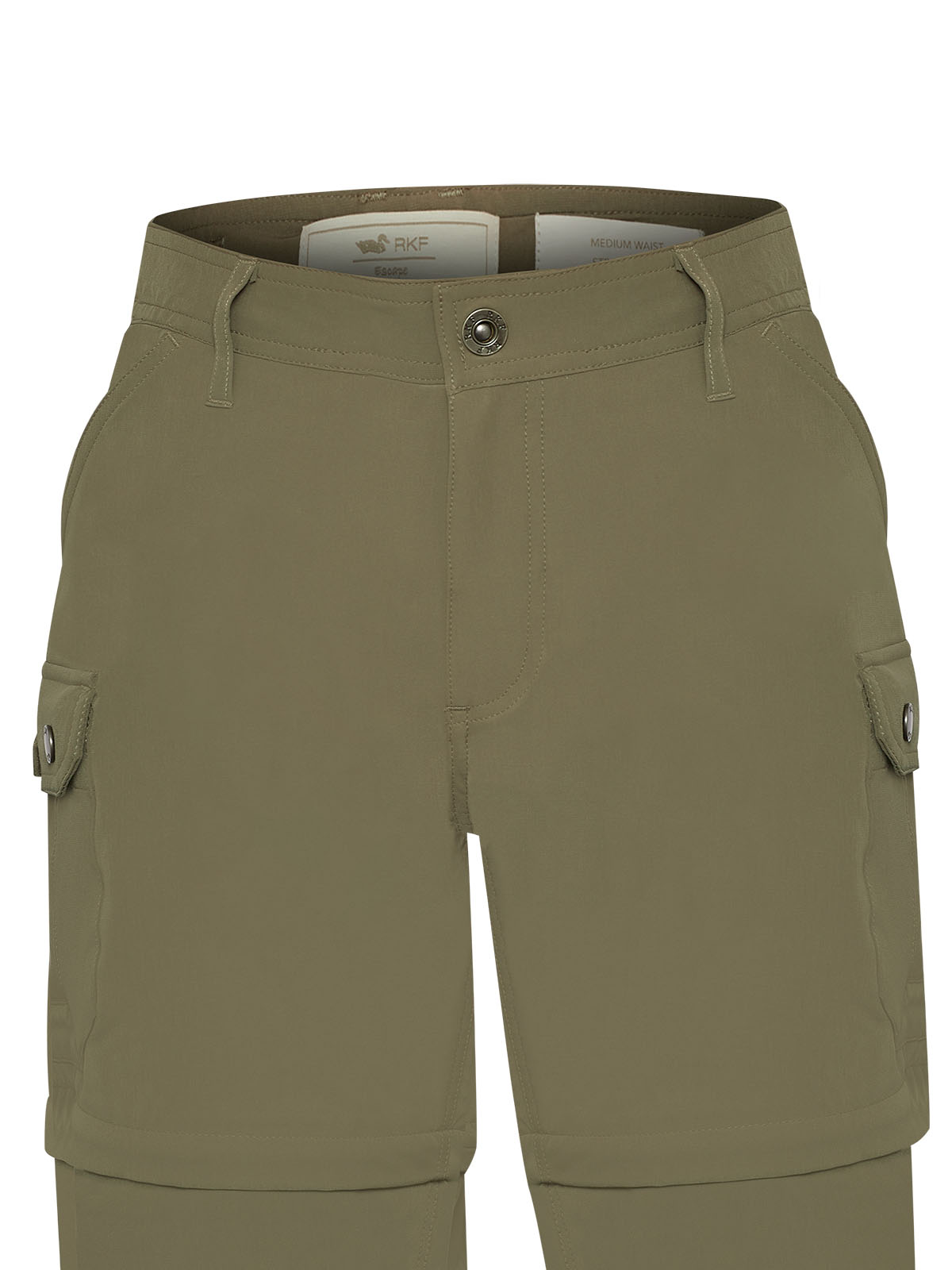 PANTALON POLIE STER REC MUJER DESMONTABLE VERDE ROCKFORD - 4