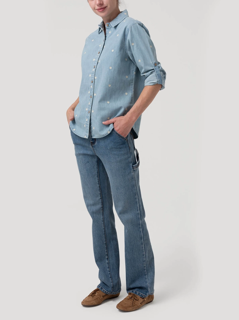 BLUSA ALGODON MUJER SNOWFLEX AZUL ROCKFORD - 8