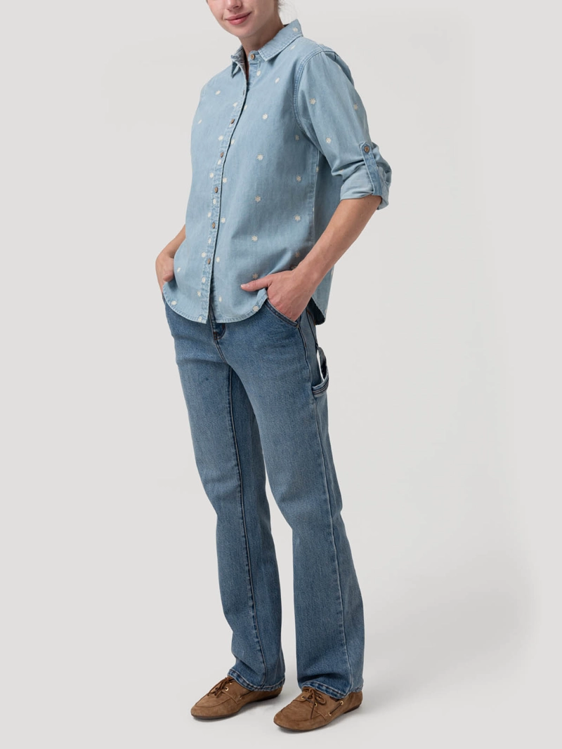BLUSA ALGODON MUJER SNOWFLEX AZUL ROCKFORD - 9