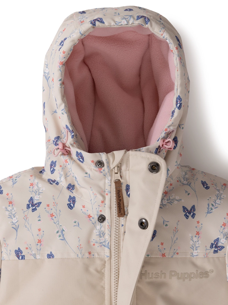 PARKA WATERPROOF SILVESTRE NIÑA BEIGE HUSH PUPPIES KIDS - 4