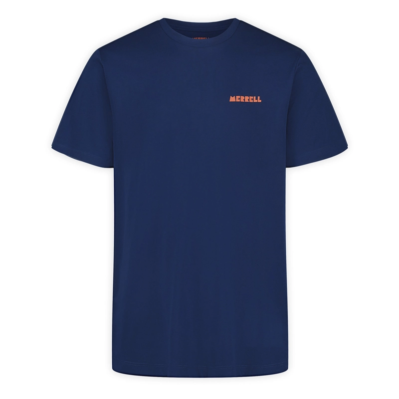 POLERA MANGA CORTA HOMBRE TRAILS AZUL MERRELL - 1