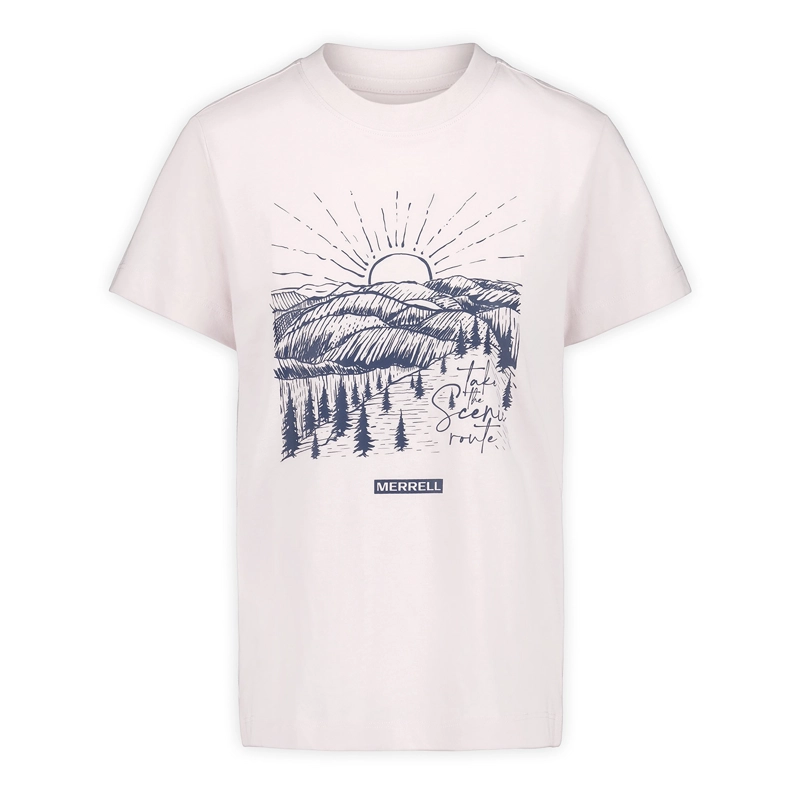 POLERA M/C MUJER SUNSET GLOW ROSADO MERRELL - 1