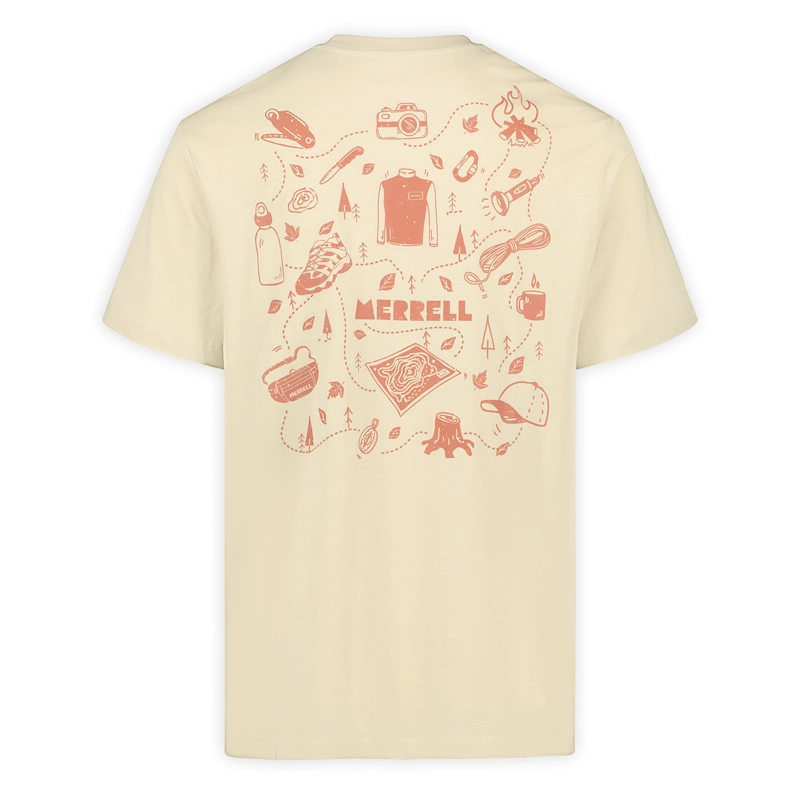 POLERA MANGA CORTA HOMBRE TRAIL BEIGE MERRELL - 2