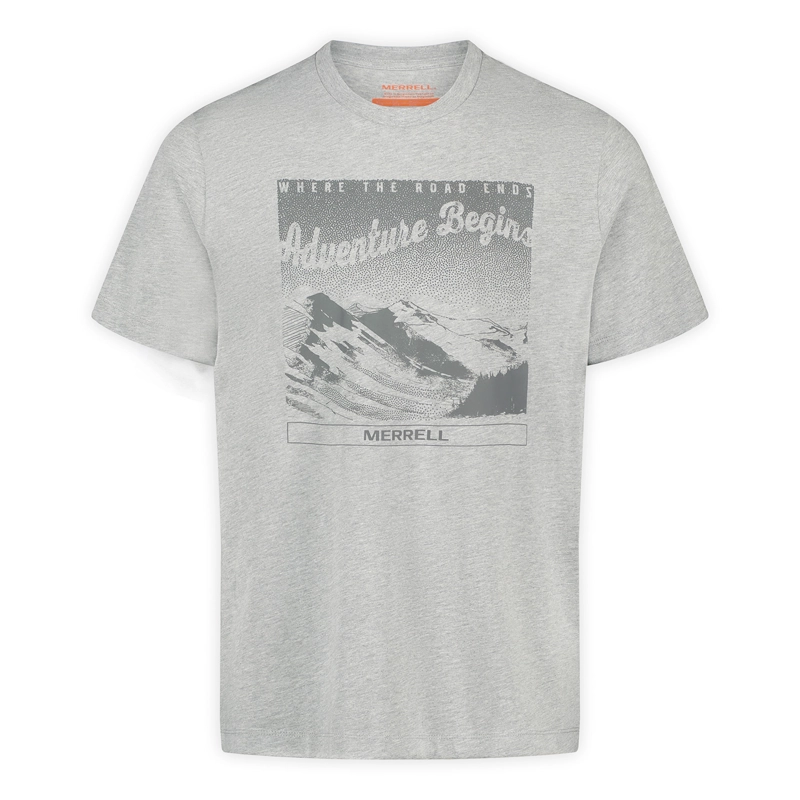 POLERA M/C HOMBRE ADVENTURE GRIS MERRELL - 1
