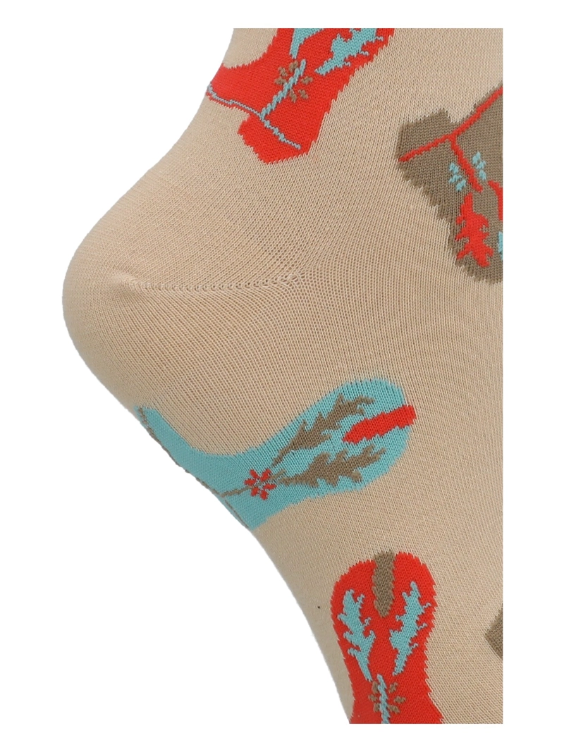 CALCETIN ALGODON MUJER C TEXAS BEIGE/CRUDO AZALEIA - 2
