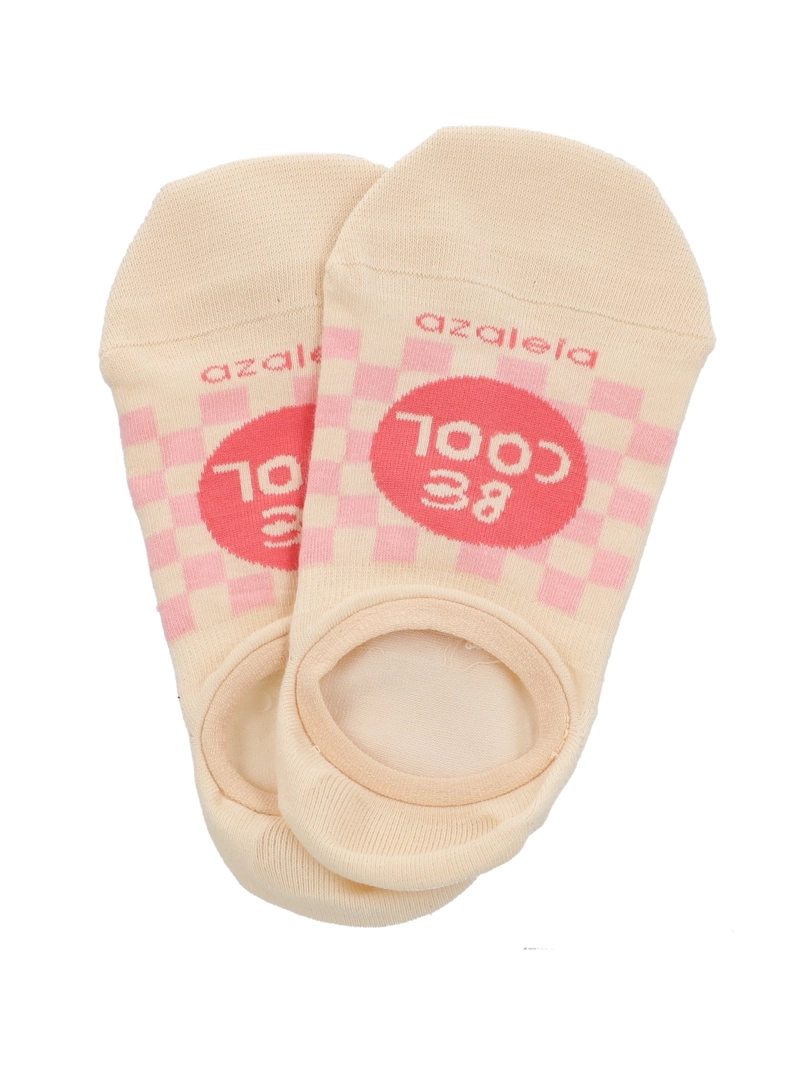 CALCETIN ALGODON MUJER INV BECOOL BEIGE/CRUDO AZALEIA - 3