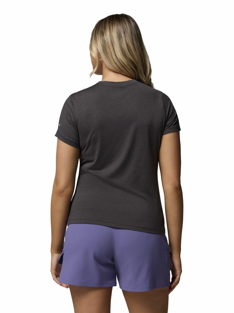 POLERA MC MUJER PARSONS POINT NEGRO COLUMBIA - 5