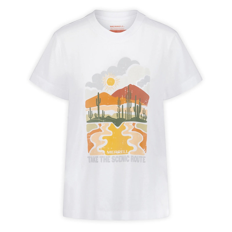 MERRELL POLERA M/C MUJER SCENIC ROUTE BLANCO MERRELL