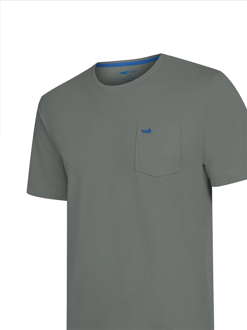 POLERA ALGODON ORGANICO HOMBRE BASICPOC GRIS ROCKFORD - 4