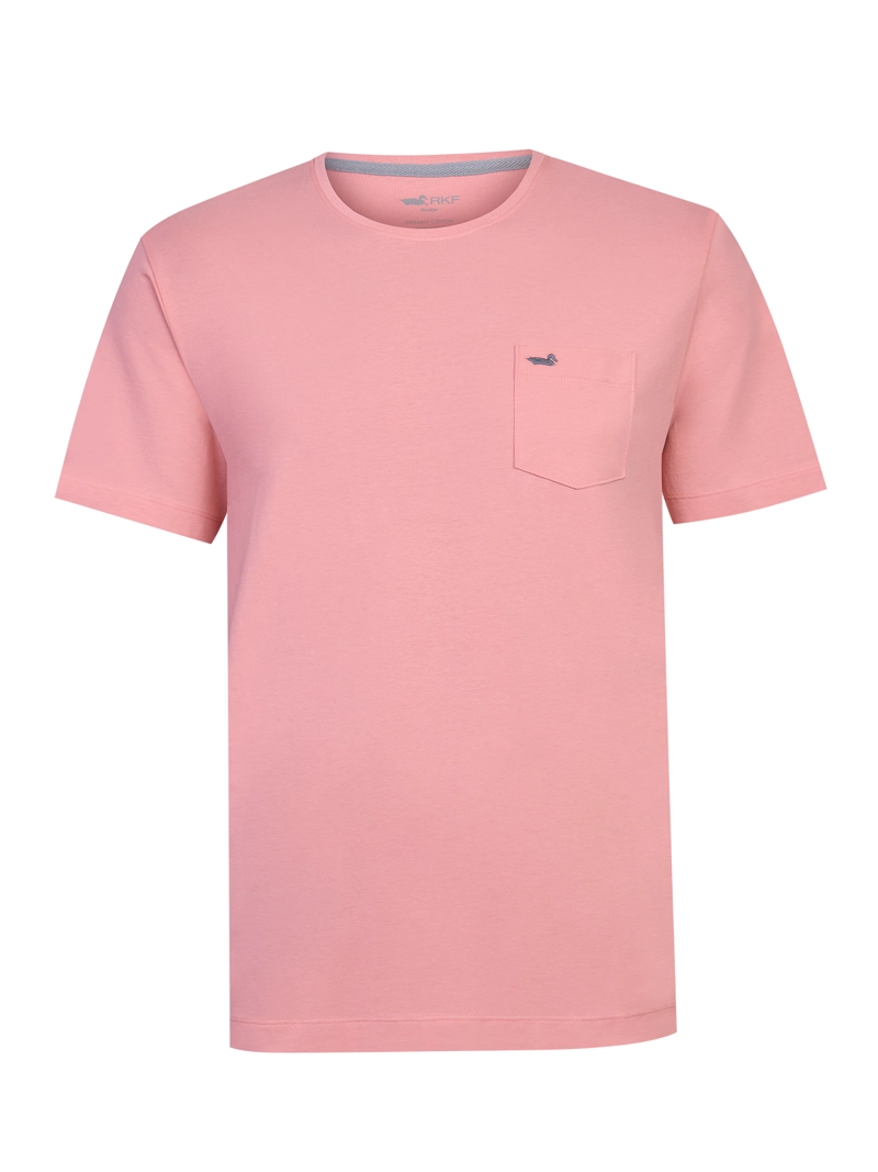 POLERA ALGODON ORGANICO HOMBRE BASICPOC ROSADO ROCKFORD - 1