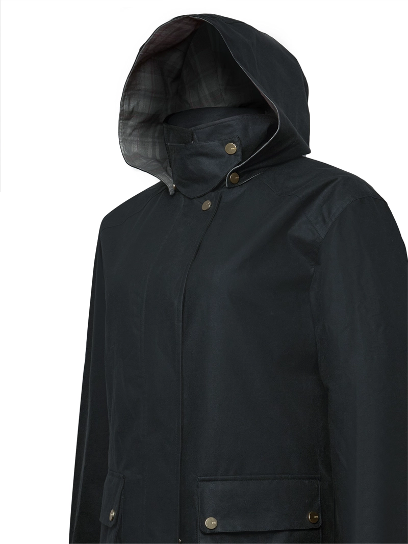 CHAQUETA WAX MUJER BAIKAL PETROLEO ROCKFORD - 4