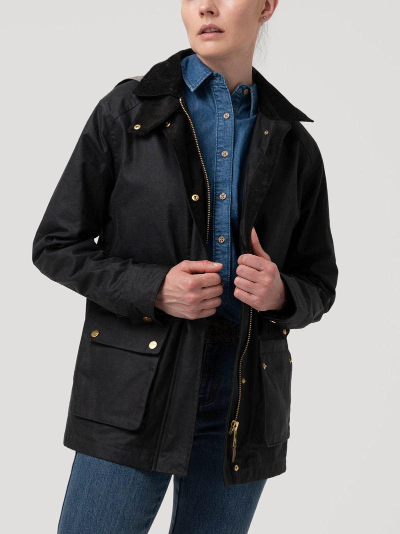 CHAQUETA WAX MUJER BAIKAL PETROLEO ROCKFORD - 5