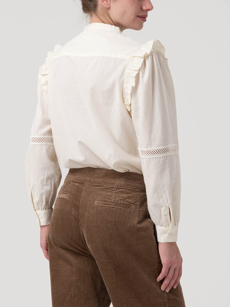 BLUSA ALGODON ORGANICO MUJER HIBISCUS BLANCO ROCKFORD - 6