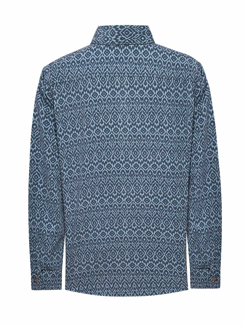 BLUSA ALGODON MUJER GENARIO AZUL ROCKFORD - 2
