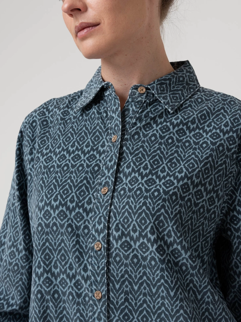 BLUSA ALGODON MUJER GENARIO AZUL ROCKFORD - 7