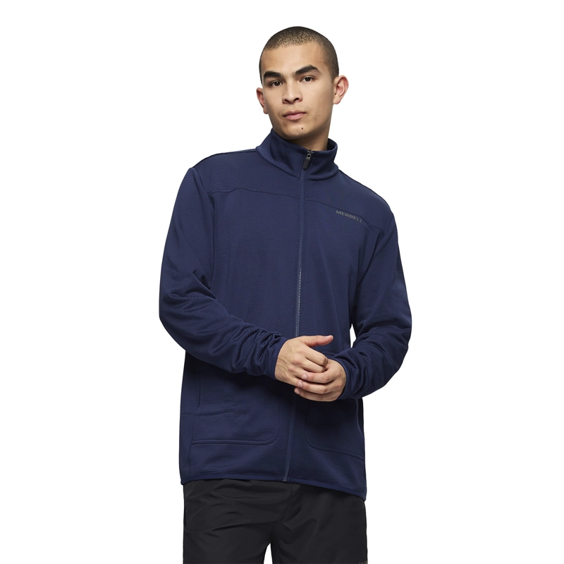 POLAR HOMBRE LAWRENCE FULL ZIP AZUL MERRELL - 1