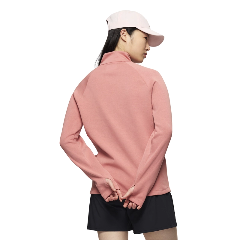 POLAR MUJER RILEY QUARTER ZIP ROSADO MERRELL - 4