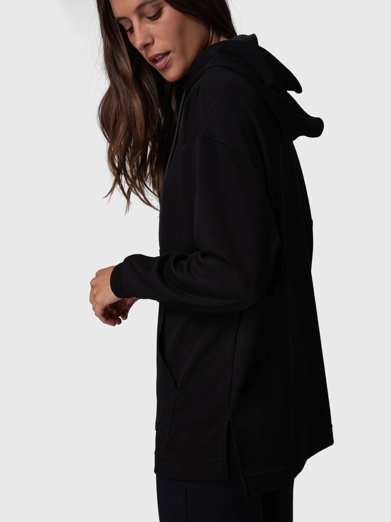 POLERON MUJER HOODIE MARA REC NEGRO BSOUL - 5