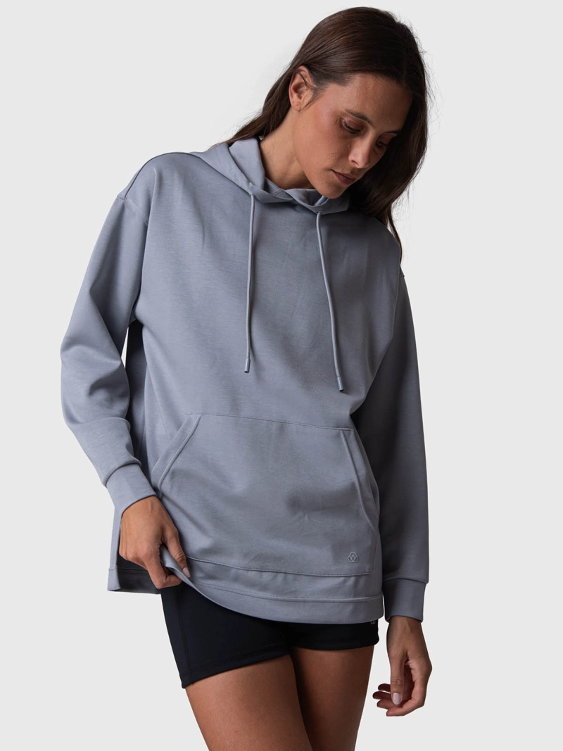 POLERON MUJER HOODIE MARA REC GRIS CLARO BSOUL - 4