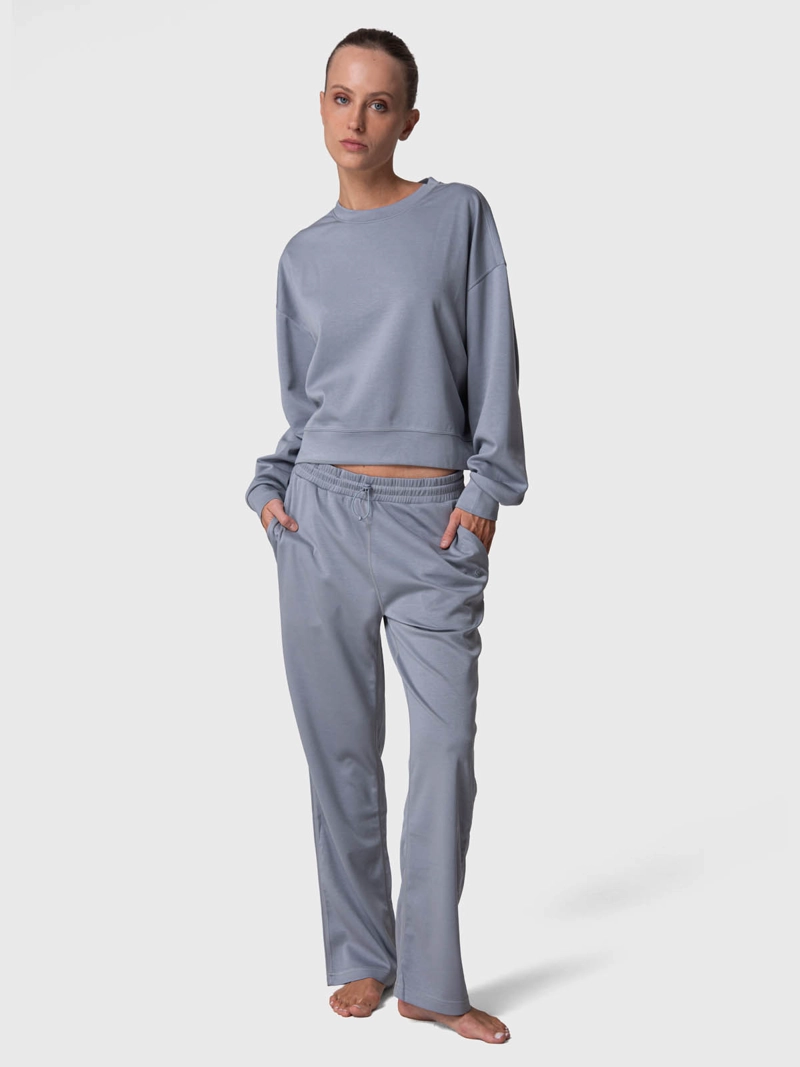 PANTALON BUZO MUJER PANT ANNA REC GRIS CLARO BSOUL - 5