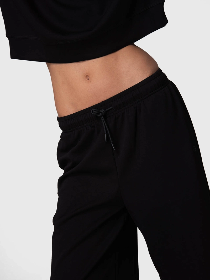 PANTALON BUZO MUJER WIDE LEG PAZ REC NEGRO BSOUL - 4