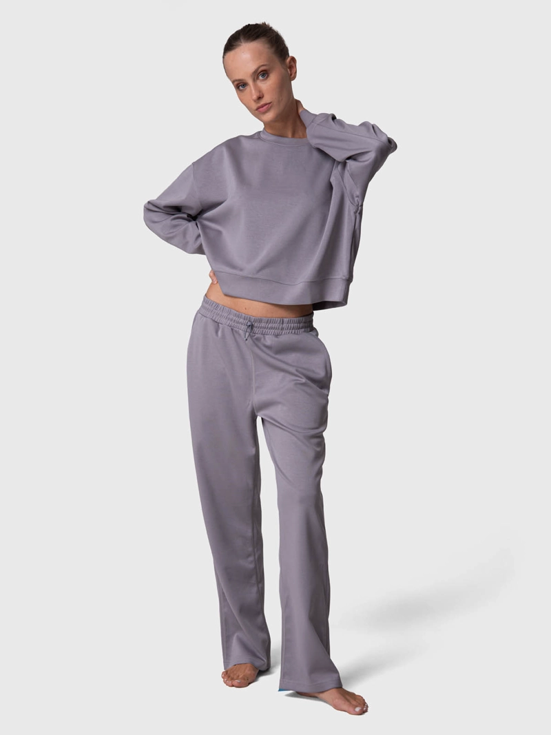 PANTALON BUZO MUJER PANT ANNA REC GRIS BSOUL - 4