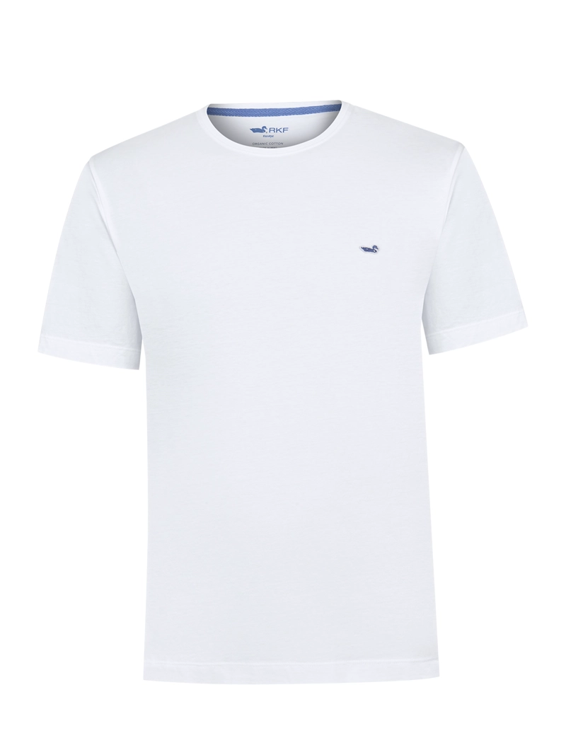 POLERA ALGODON ORGANICO HOMBRE BASIC AZUL ROCKFORD - 1