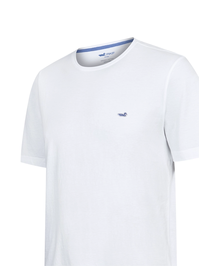 POLERA ALGODON ORGANICO HOMBRE BASIC AZUL ROCKFORD - 4