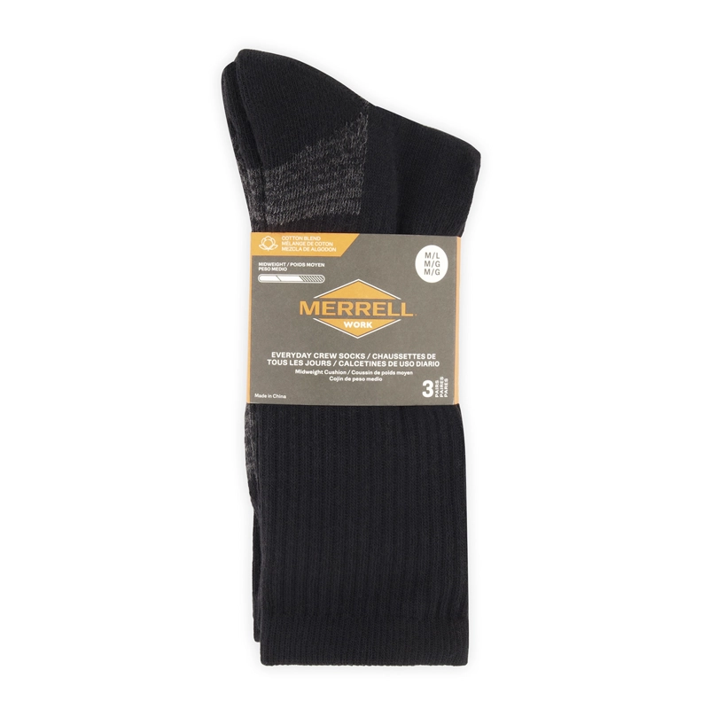 PACK 3 CALCETINES UNISEX EVERYDAY TRI NEGRO MERRELL - 6