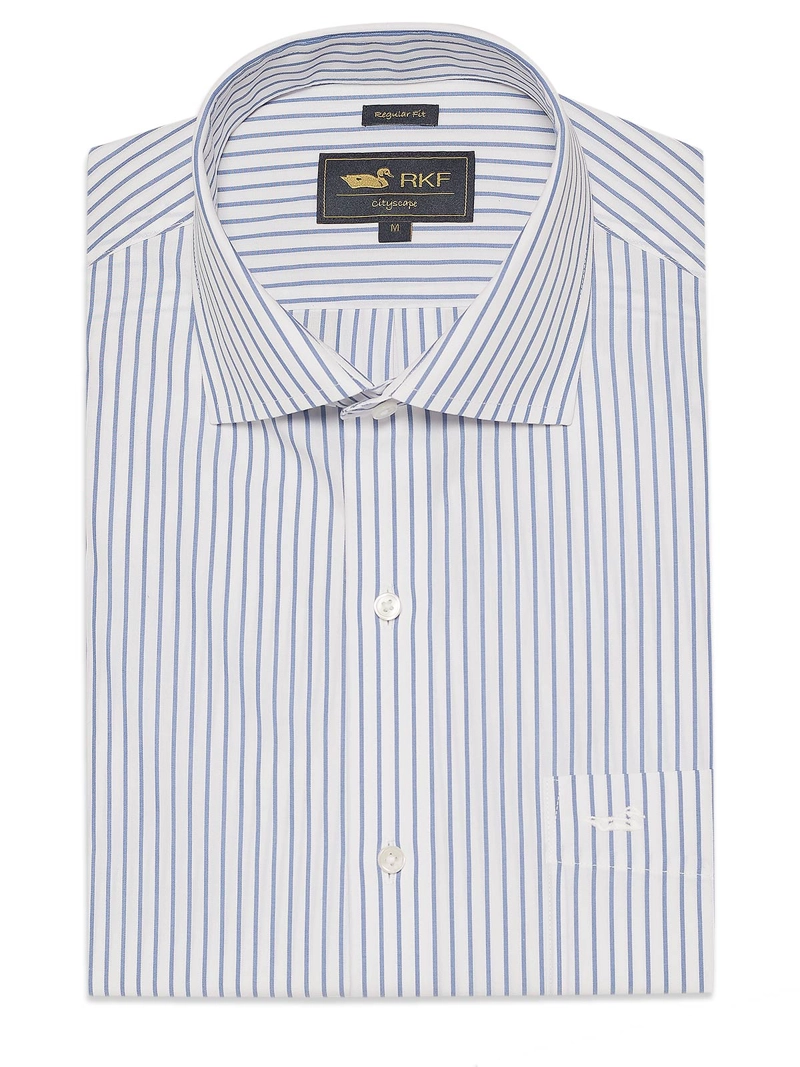 CAMISA CUELLO ITALIANO AZUL HOMBRE WF ROCKFORD - 1