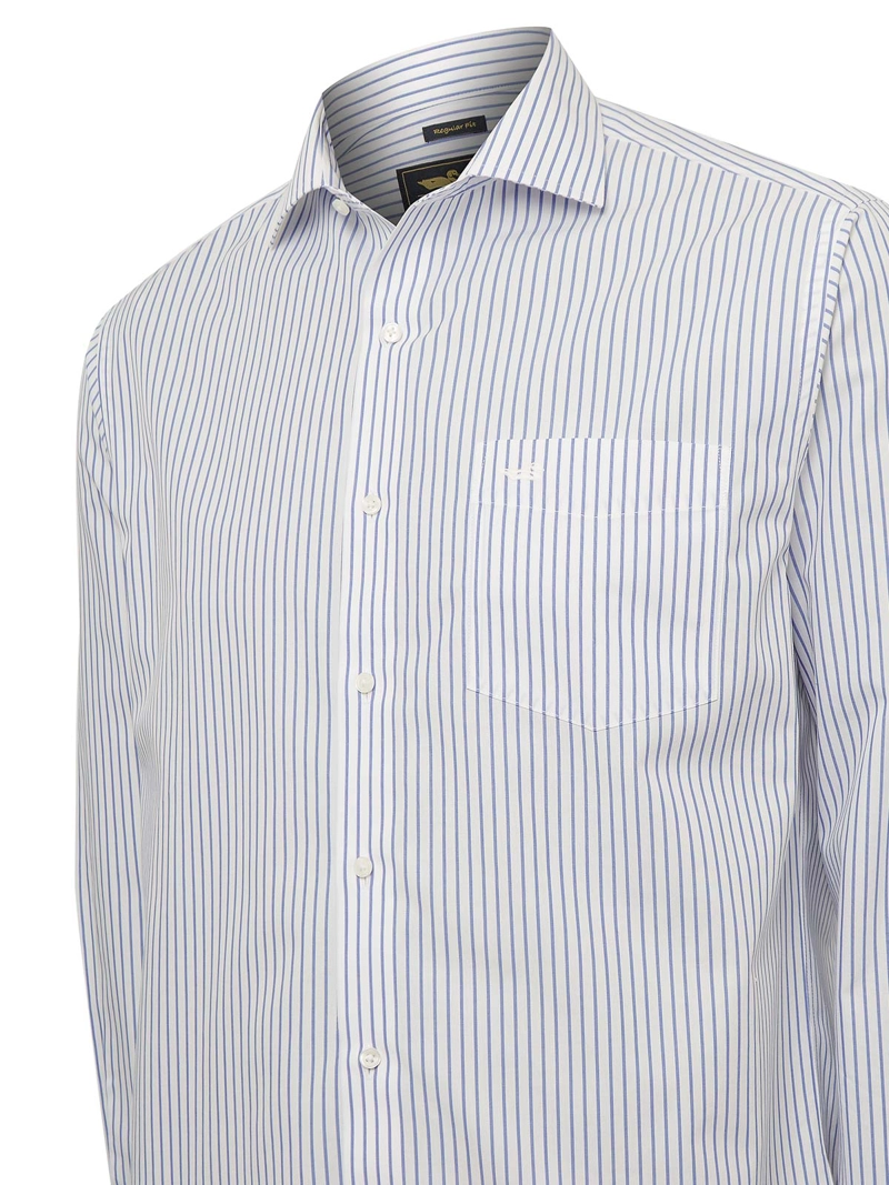 CAMISA CUELLO ITALIANO AZUL HOMBRE WF ROCKFORD - 5
