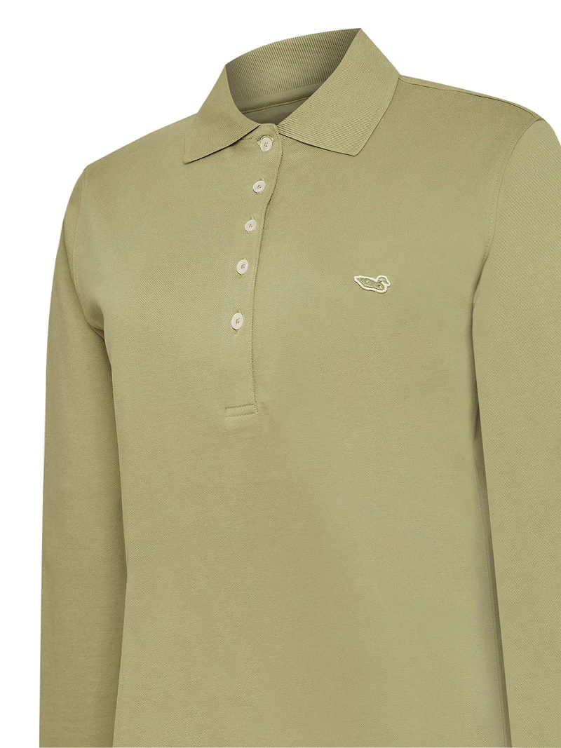 POLERA ALGODON PIMA MUJER GODWIN VERDE ROCKFORD - 4