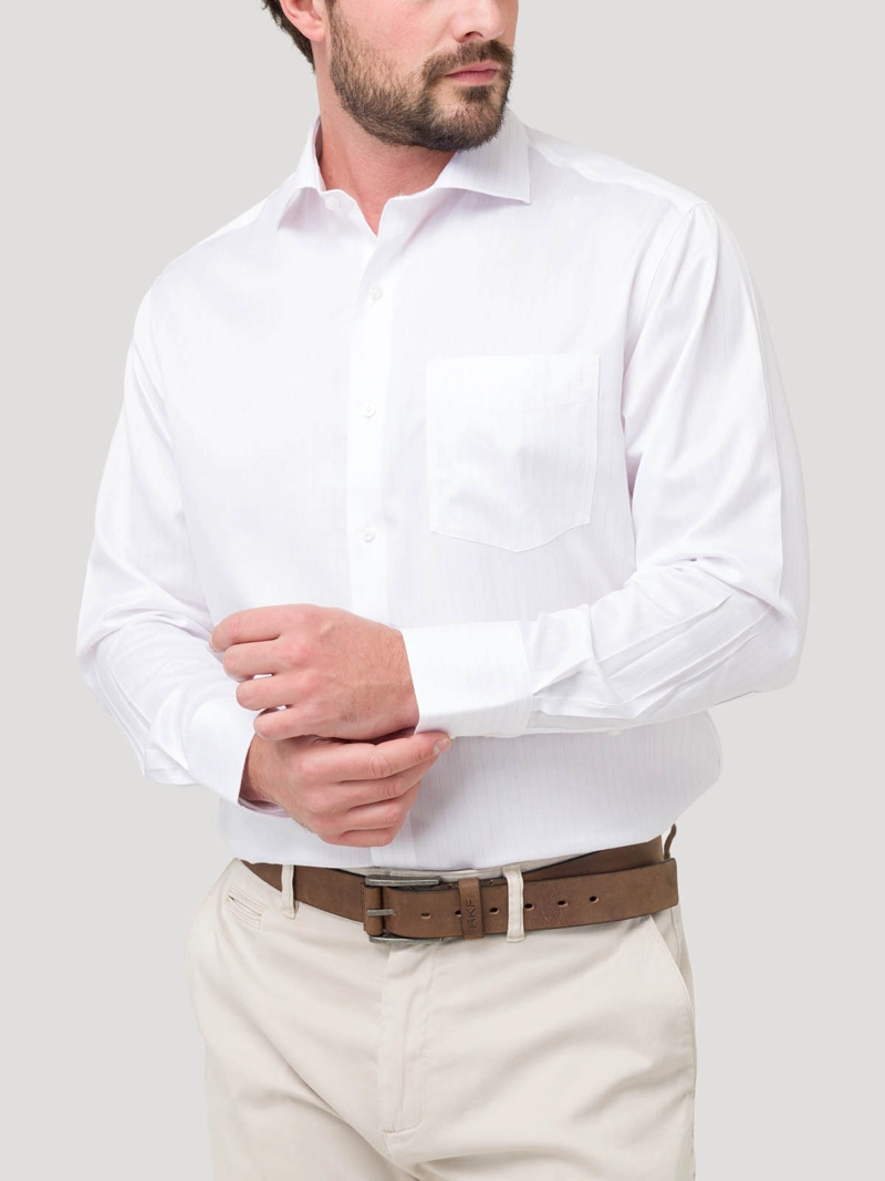 CAMISA ALGODÓN LIBRE DE ARRUGAS HOMBRE EN COLOR BLANCO ROCKFORD - 5