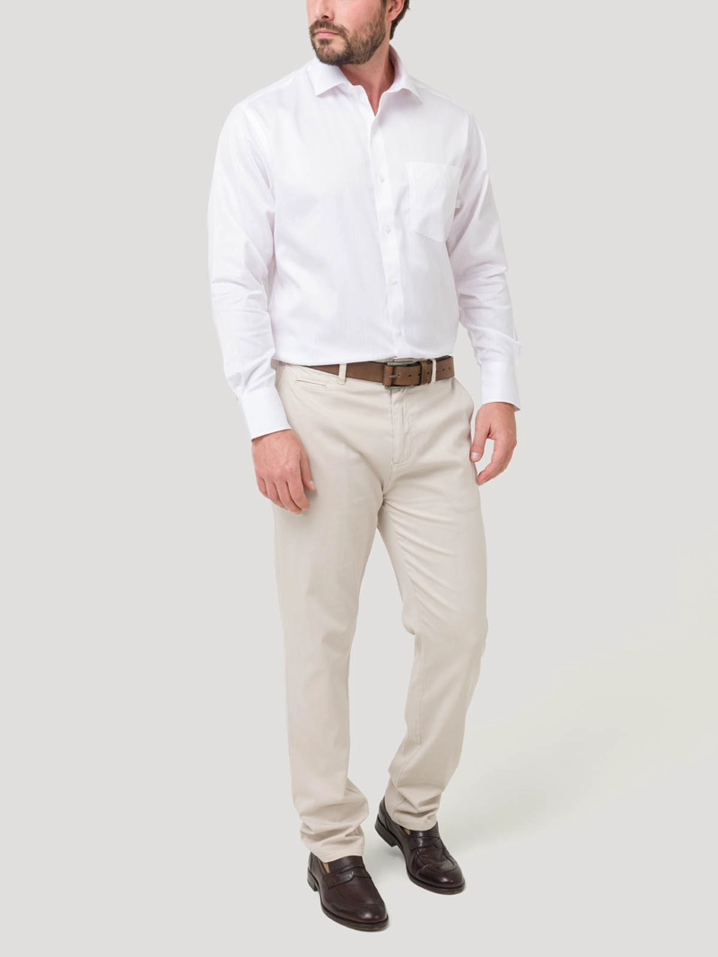 CAMISA ALGODÓN LIBRE DE ARRUGAS HOMBRE EN COLOR BLANCO ROCKFORD - 8