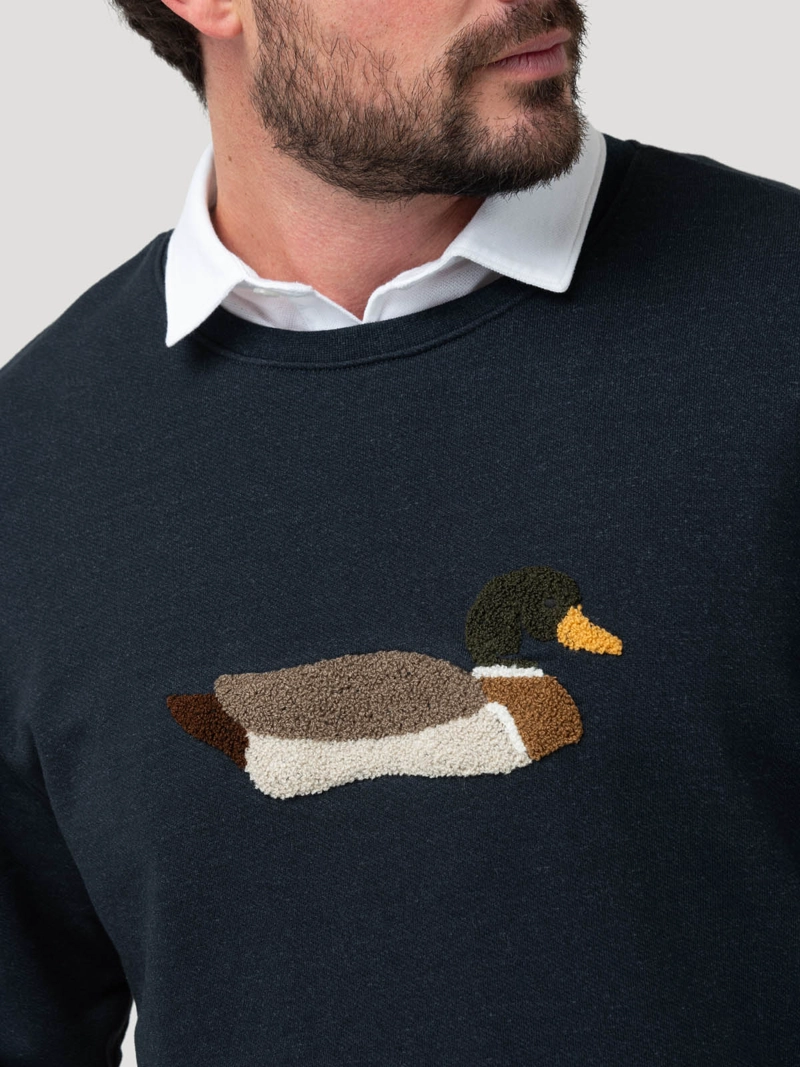 POLERON ALGODON PIMA HOMBRE MALLARD AZUL ROCKFORD - 7