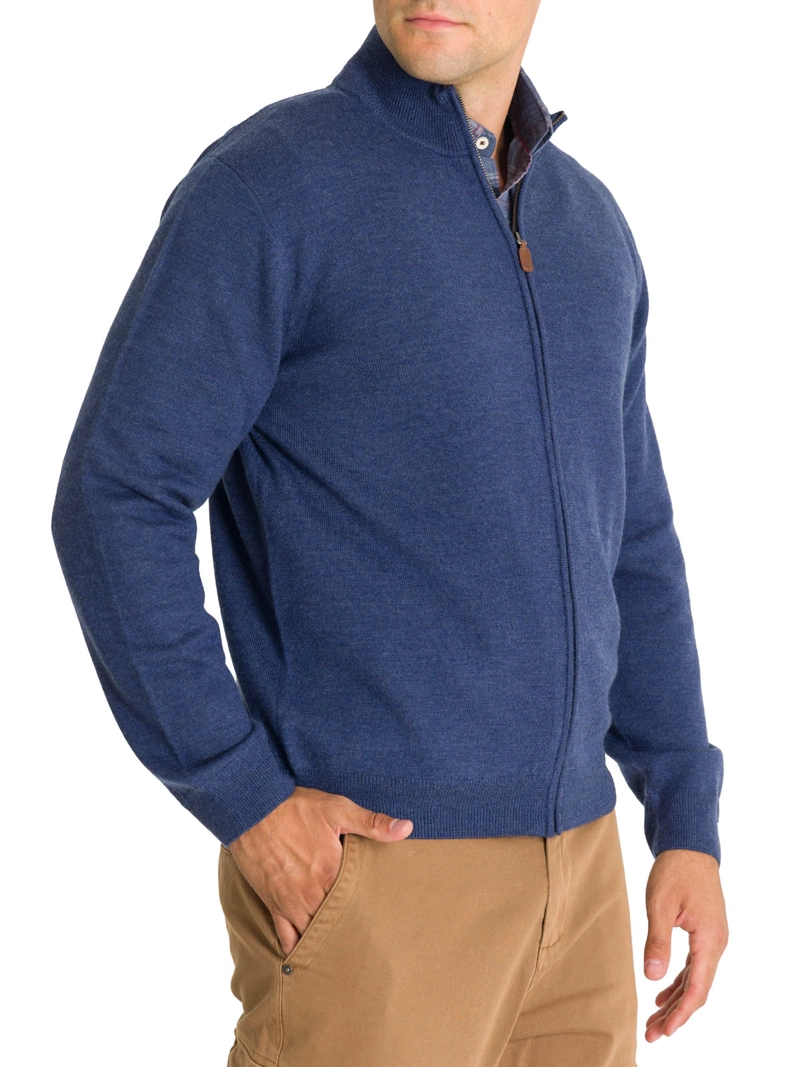 CHALECO LANA MERINO HOMBRE MASSAFULL CELESTE ROCKFORD - 5