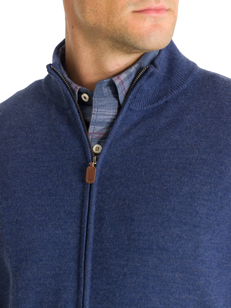 CHALECO LANA MERINO HOMBRE MASSAFULL CELESTE ROCKFORD - 8