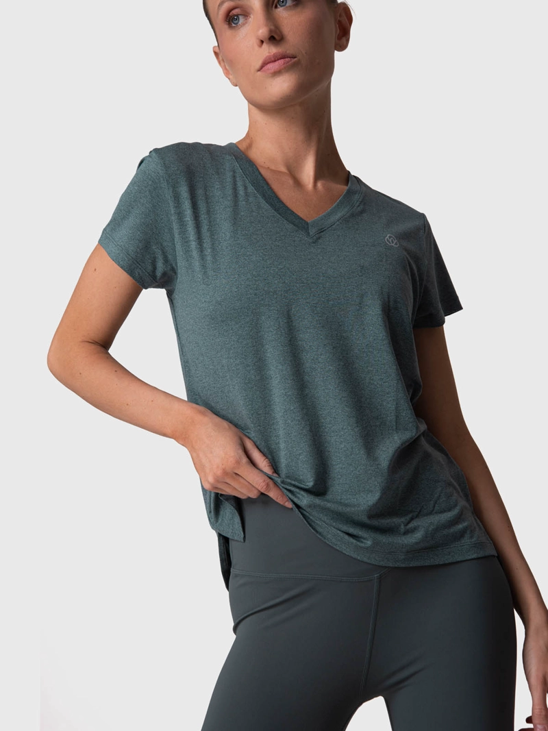 POLERA MUJER V NECK ALOE VERDE  BSOUL - 1