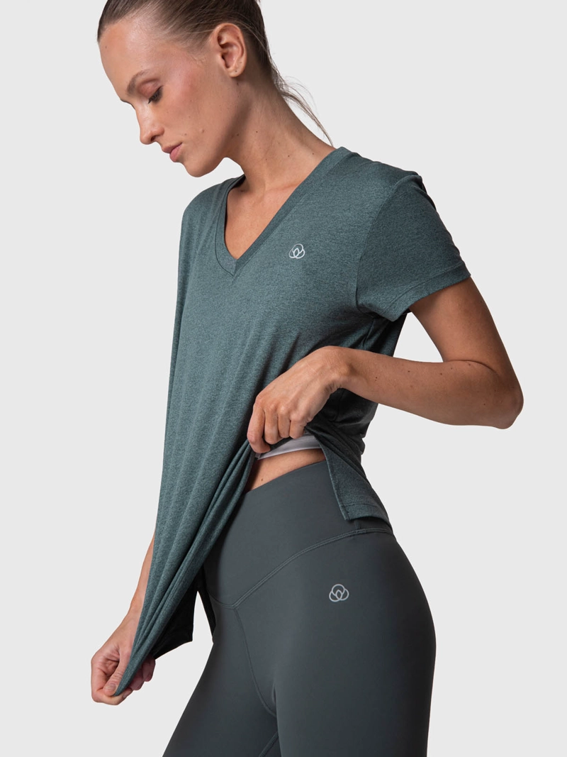 POLERA MUJER V NECK ALOE VERDE  BSOUL - 2