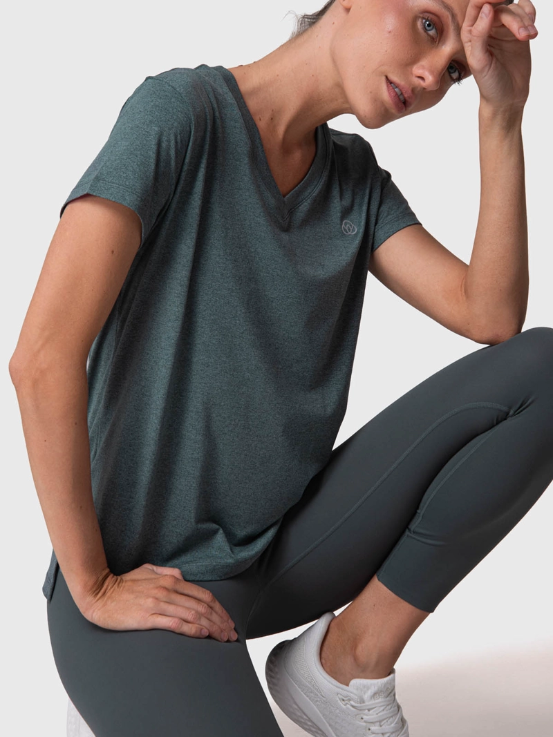 POLERA MUJER V NECK ALOE VERDE  BSOUL - 5